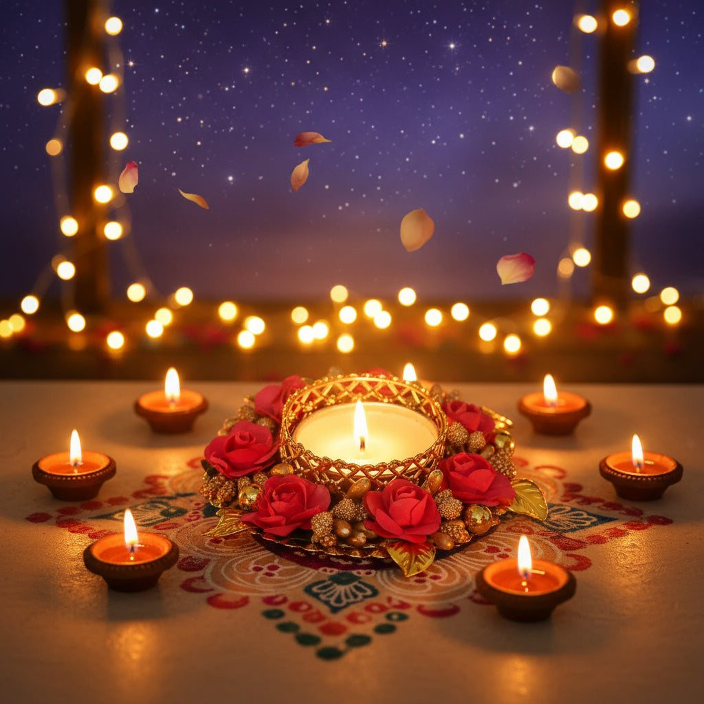 Sanvatsar Home Decorative Diyas Set of 6 | Corporate Gifts, Diwali Gift Diya,Deepak, Candles, New Year Gift, Christmas GIF ts, Home Decoration Light Diya Set of 6 (Pink Color) Visit the Sanvatsar Store